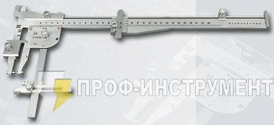Штангенциркуль путевой ПШВ (Путеец) 290 1 (осн); 10 0,5 (вспом); 16 1 (мал); +/-5(рычаг) с пов. КировИнструмент