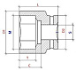 Головка торцевая PNG S24M65L